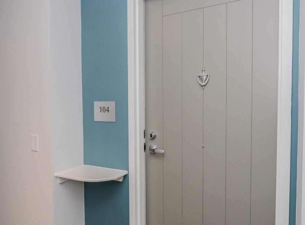 Residences at Fairmount Station hallway door