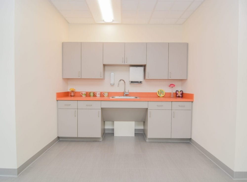 Salem Community Life Center common area sink