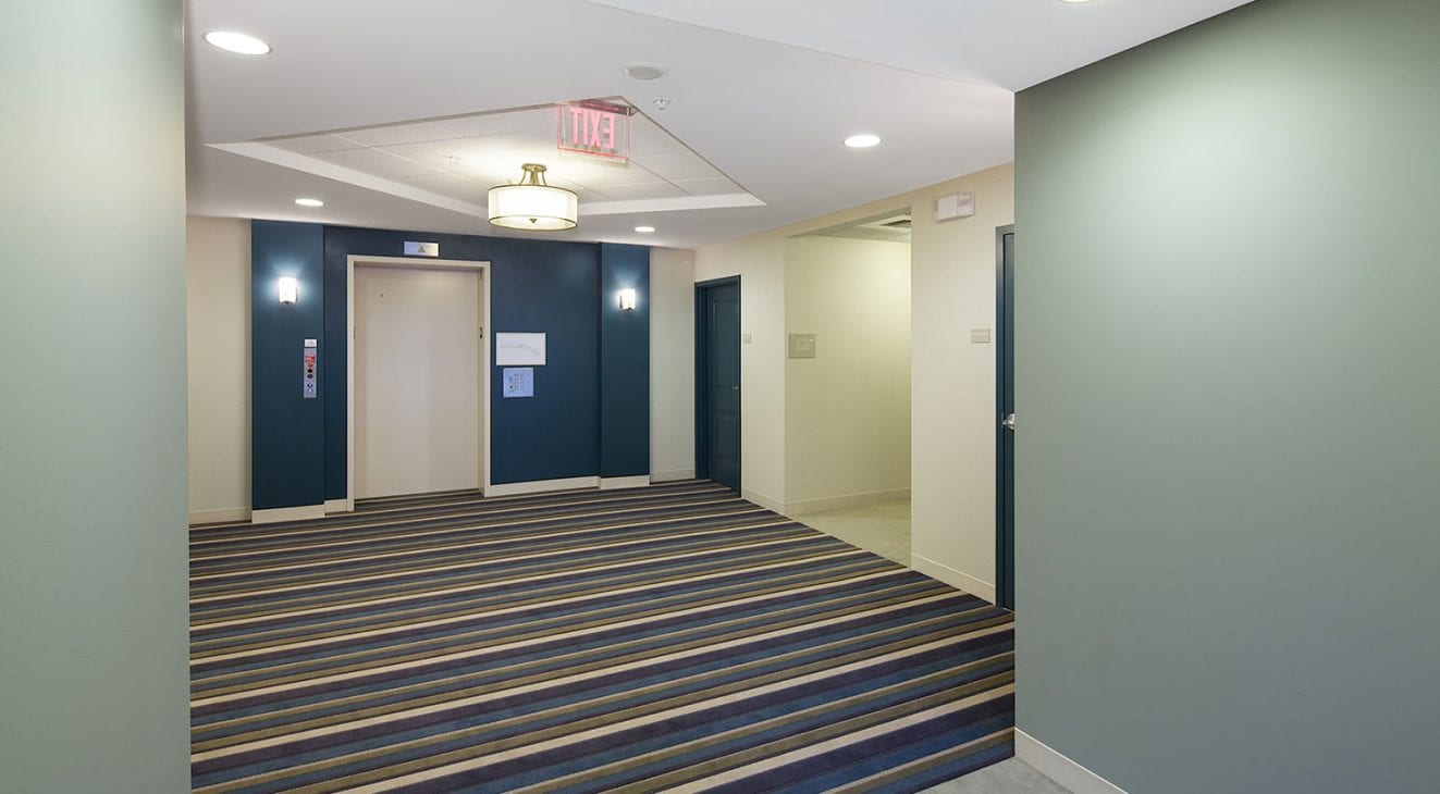 Bedford Green elevator area