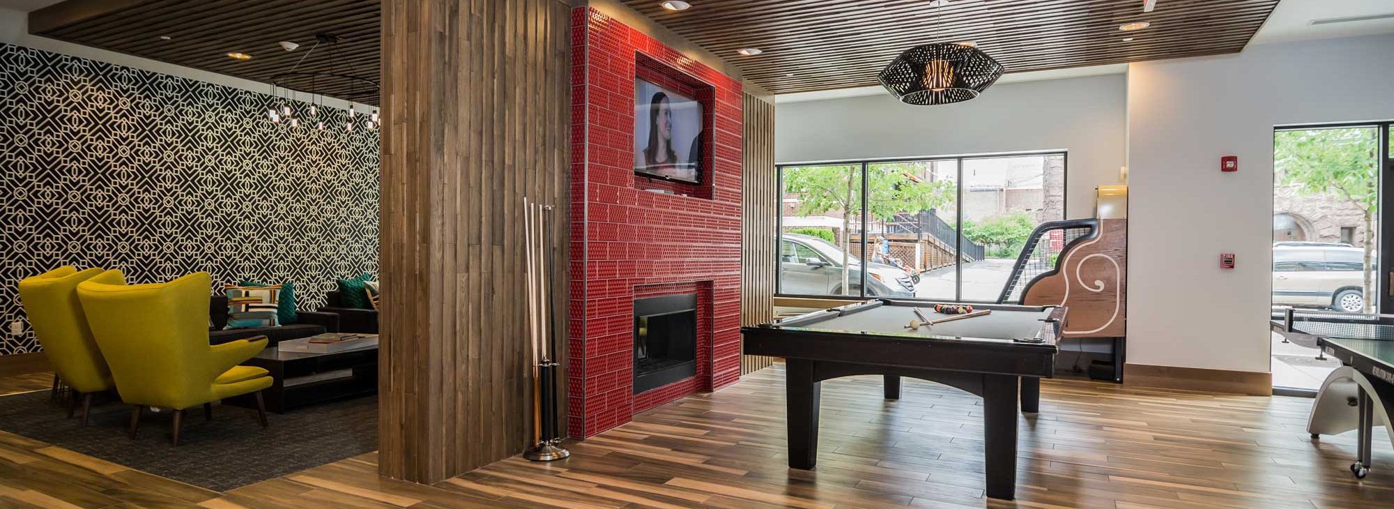 480 Main St Malden common area pool table