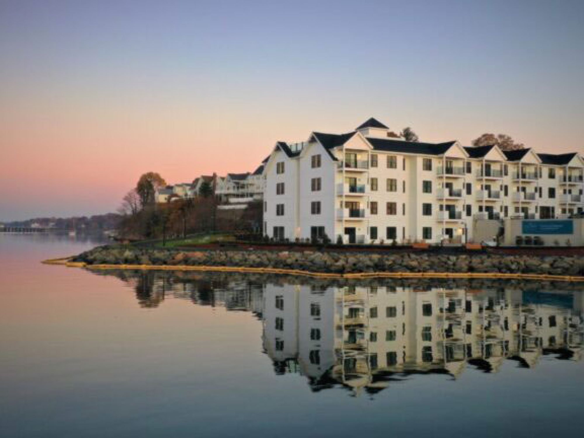 Sedna view of building from water