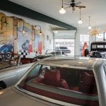 cars in showroom